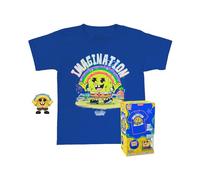 Funko Pocket Pop! & Tee: Spongebob Squarepants - SB With Rainbow - Extra - For Children And Kids - Extra Large - (XL) - T-Shirt, Maglietta Vestiti a Maniche Corte - Idea Regalo Giocattoli - TV Fans
