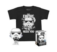 Funko Pocket POP! & Tee: SW - Stormtrooper - Extra - per Bambini e Ragazzi - Extra Large - (XL) - Star Wars - T-Shirt, Maglietta - Vestiti con Minifigure in Vinile da Collezione - Idea Regalo