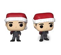 Funko Pocket Pop! The Office - Michael Scott - Tree Holiday Box 4 Pieces- Portachiavi - Mini Figura in Vinile da Collezione Novità Portachiavi - Riempitivi per Calze - Idea Regalo - TV Fans