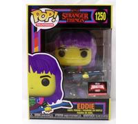 Funko Pop 1250 Eddie Stranger Things Target Con Exclusive Blacklight Bioluce