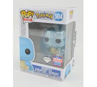 Funko Pop Pokemon Squirtle 2021 Summer Convention Diamond Collection #504 - Exclusive Special Edition - Giochi Pokemon, Blu