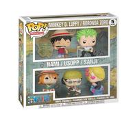 Funko Pop! Animation: One Piece - Monkey D. Rufy / Roronoa Zoro/Nami/Usopp/Sanji - Confezione da 5 statuine in vinile da collezione - Idea regalo - Merchandise ufficiale - Giocattoli per bambini e