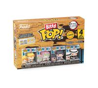 Funko Bitty POP! Demon Slayer- Zenitsu - 4 Pack - 0,9 pollici (2,2 cm) Da collezione - Scaffale espositivo impilabile incluso - Idea regalo - Per sacchetti da festa - Decorazione per torta