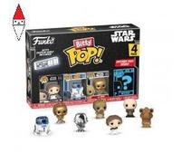 Funko Bitty Pop Star Wars Pack 4 Principessa Leia/R2-D2/C-3PO/Figura misteriosa