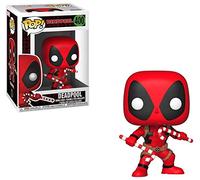 Funko Pop! Bobble: Marvel: Holiday Deadpool with Candy Canes - Figura in Vinile da Collezione - Idea Regalo - Merchandising Ufficiale - Giocattoli per Bambini e Adulti - Comic Books Fans