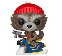 Funko Pop!. Bobble Marvel: Holiday-Rocket Raccoon Collectible Figure - Guardians Of The Galaxy - Guardiani Della Galassia - Figura in Vinile da Collezione - Idea Regalo - Merchandising Ufficiale