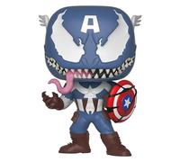 Funko Pop! Bobble: Marvel: Marvel Venom: Venom Captain America- Figura in Vinile da Collezione - Idea Regalo - Merchandising Ufficiale - Giocattoli per Bambini e Adulti - Comic Books Fans