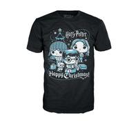 Funko Pop Boxed Tee: Harry Potter Holiday - Ron, Hermione, Harry - XS