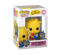 Funko Pop! & Buddy: Simpsons 1- Lisa Simpson & SB - The Simpsons - Figura in Vinile da Collezione - Idea Regalo - Merchandising Ufficiale - Giocattoli per Bambini e Adulti - TV Fans