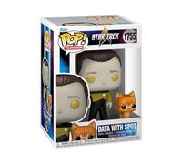 Funko POP! & Buddy: Star Trek The Next Generation - Data with Spot | Gadget Ufficiale Fantascienza - Personaggio in Vinile da Collezione - Idea Regalo Compleanno per Fan e Collezionisti