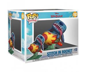 Funko Pop cavalca Disney Lilo e Stitch su Rocket