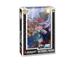 Funko POP! Comic Cover: Transformers X MTG - Optimus Prime | Gadget Ufficiale Owned IP - Personaggio in Vinile da Collezione - Idea Regalo Compleanno per Fan e Collezionisti