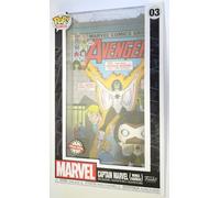 Funko Pop! Cover Art: Marvel - Captain Marvel- Figura in Vinile da Collezione - Idea Regalo - Merchandising Ufficiale - Giocattoli per Bambini e Adulti - Movies Fans