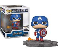 Funko Pop! Deluxe: Marvel Avengers - Captain America - (Assemble) - Figura in Vinile da Collezione - Idea Regalo - Merchandising Ufficiale - Giocattoli per Bambini e Adulti - Movies Fans
