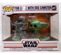 Funko Pop Deluxe Star Wars Mandaloriano 407 Il Bambino Con Contenitore Per Uova