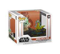 Funko Pop Deluxe: The Mandalorian - Grogu (The Child, Baby Yoda) With Frog - F