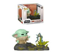Funko Pop Deluxe: The Mandalorian - Grogu (The Child, Baby Yoda) With Frog - F