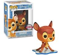 Funko Pop Disney Bambi sul ghiaccio #351 - Funko Pop Special Edition, Marrone