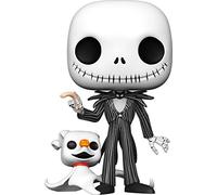 Funko Pop! Disney Christmas-10 Nightmare Before Christmas Jack Skellington with Zero - The Nightmare Before Christmas - Figura in Vinile da Collezione - Idea Regalo - Merchandising Ufficiale