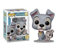 Funko POP! Disney: Lady & The The Tramp - The Tramp With Puppy - Lady And The Tramp - Lilli e il Vagabondo - Figura in Vinile da Collezione - Idea Regalo - Merchandising Ufficiale - Movies Fans