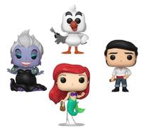 Funko Pop! Disney: Little Mermaid - Ursula - 4 Pack - Diamante Glitter - Figura in Vinile da Collezione - Idea Regalo - Merchandising Ufficiale - Giocattoli per Bambini e Adulti - Movies Fans