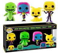 Funko Pop Disney Nightmare Before Christmas Confezione da 4 Jack Skellington/Oogie Boogie/Sally/Zero