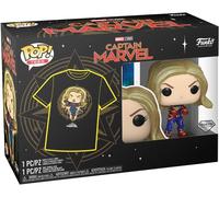Funko Pop E Maglietta Marvel: Captain Marvel, Taglia M, Vinyl Figure