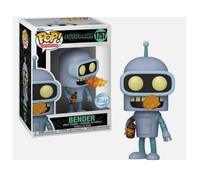 Funko POP! TV: Futurama - Bender - Probabilità di 1/6 per la Variante Chase - Si Illumina Al Buio - Figura in Vinile da Collezione - Idea Regalo - Merchandising Ufficiale - TV Fans