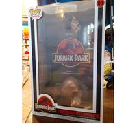 Funko Pop Figura Oversize T-Rex e Velociraptor Poster del Film Jurassic Park