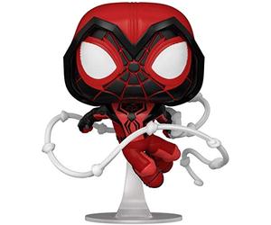 Funko Pop! Games: Miles Morales - Crimson Cowl Suit - Spider-man - Miles Morales Game - Figura in Vinile da Collezione - Idea Regalo - Merchandising Ufficiale - Giocattoli per Bambini e Adulti