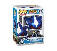 Funko POP! Games: Sonic the Hedgehog - Neo Metal Sonic (Metallic) | Gadget Ufficiale Videogiochi - Personaggio in Vinile da Collezione - Idea Regalo Compleanno per Fan e Collezionisti