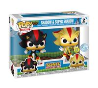Funko Pop Games Sonic The Hedgehog Shadow & Super Shadow Glow in The Dark 2 Pack Exclusive