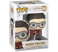 Harry Potter Pop Figure in Vinile Harry con Scopa da Quidditch 9 Cm Funko