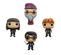 Funko Pop Harry Potter Pack 4 Harry Potter/Hermione Granger/Silente/Ron Weasley