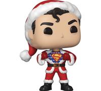 Funko Pop! Heroes: DC Holiday - Superman with Sweater DC Comics- Figura in Vinile da Collezione - Idea Regalo - Merchandising Ufficiale - Giocattoli per Bambini e Adulti - Comic Books Fans