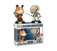 Funko Pop Jar Binks Vs General Grevious Special Edition 2 Pack con protezione in plastica, 76862