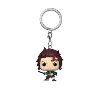 Funko POP! Keychain: Demon Slayer - Tanjiro | Gadget Ufficiale Anime - Portachiavi Mini Personaggio per Chiavi, Zaino e Borsa - Pensierino e Regalo per Feste