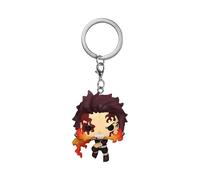 Funko Pop! Keychain: Demon Slayer - Tanjiro Kamado - (Dancing Flash)- Mini Figura in Vinile da Collezione Novità Portachiavi - Riempitivi per Calze - Idea Regalo - Merchandising Ufficiale