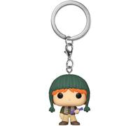 Funko Pop! Keychain: Harry Potter Holiday - Ron Weasley 1- Mini Figura in Vinile da Collezione novità Portachiavi - Riempitivi per Calze - Idea Regalo - Merchandising Ufficiale - Movies Fans