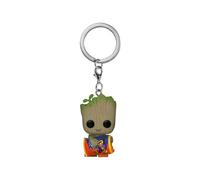 Funko Pop! Keychain: Marvel - Guardians Of The Galaxy - Groot - 1/6 Odds For Rare Chase Varianteese Puffs - Groot Shorts - Mini Figura in Vinile da Collezione Novità Portachiavi - Idea Regalo