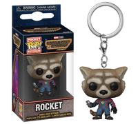 Funko Pop! Keychain: Marvel - Guardians Of The Galaxy 3 - Rocket Raccoon - Guardiani Della Galassia - Mini Figura in Vinile da Collezione Novità Portachiavi - Riempitivi per Calze - Idea Regalo