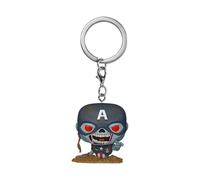 Funko Pop Keychain: Marvel Zombies S4 - Zombie Captain America - Mini Figura in