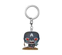 Marvel Zombies Pop! Vinile Portachiavis 4 Cm Captain America Funko