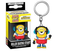 FUNKO POP KEYCHAIN MINIONS THE RISE OF GRU (ROLLER SKATING STUART) PORTACHIAVI