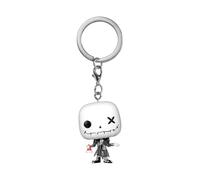 Funko Pop! Keychain: Patchwork - Jack Skellington - The Nightmare Before Christmas - Mini Figura in Vinile da Collezione Novità Portachiavi - Riempitivi per Calze - Idea Regalo