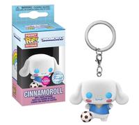 Funko Pop! Keychain: Sanrio - Cinnamoroll With Soccer Ball - Pelosino - Hello Kitty - Mini Figura in Vinile da Collezione Novità Portachiavi - Riempitivi per Calze - Idea Regalo - Cartoons Fans
