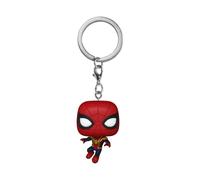Funko POP! Keychain: Spiderman No Way Home 2021 - Spider-Man - Leaping SM1 - Mini Figura in Vinile da Collezione Novità Portachiavi - Riempitivi per Calze - Idea Regalo - Merchandising Ufficiale