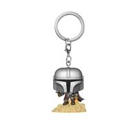 Funko POP! Keychain: Star Wars: The Mandalorian - Mango - Mando With Blaster - Mini Figura in Vinile da Collezione Novità Portachiavi - Riempitivi per Calze - Idea Regalo - Merchandising Ufficiale