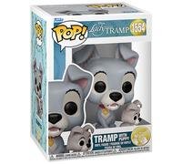 Funko POP! Disney: Lady & The The Tramp - The Tramp With Puppy - Lady And The Tramp - Lilli e il Vagabondo - Figura in Vinile da Collezione - Idea Regalo - Merchandising Ufficiale - Movies Fans