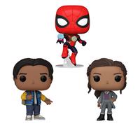 Funko Pop Lotto Bundle Di 3 Marvel Spider-Man No Way Home - MJ, Ned, Spider-Man